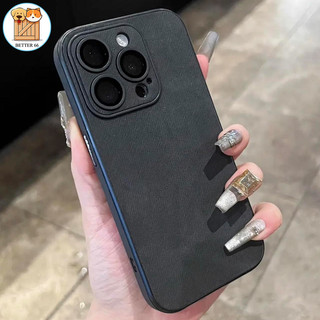 Xi măng hạt da denim cao cấp màu xám thích hợp cho vỏ điện thoại iPhone 11, 12, 13, 14, 15 Pro Max, không dấu vân tay / ống kính bao gồm tất cả