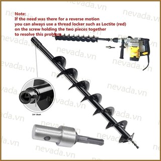 Nev ♕ Mũi khoan cho đầu Auger Trái đất Mũi khoan SDS Bộ chuyển đổi mũi khoan đất Arbor