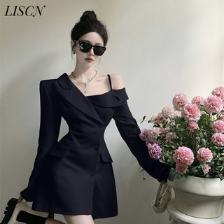 LISCN váy Đầm váy nữ body đầm xu hướng Đơn giản phổ biến Thời trang WLQ2440FMX 19Z240510