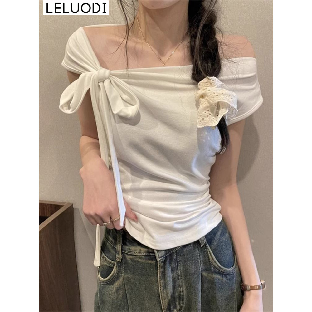 LELUODI áo sơ mi nữ áo kiểu hàn quốc may đo Thoải mái thanh lịch sang trọng WCS2450B8D 19Z240511
