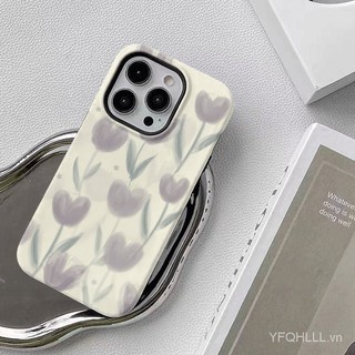 Ốp Điện Thoại Hoa Nghệ Thuật 2 Lớp Tương Thích iPhone11 12 13 14 15 12Promax 13Promax 14plus 14Promax X XS XR VPPF