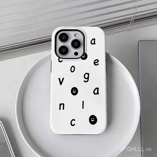 Ốp Điện Thoại Chữ Cười 2 Lớp Tương Thích iPhone11 12 13 14 15 12Promax 13Promax 14plus 14Promax X XS XR SW6L
