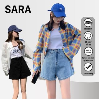  Quần Short Jean Nữ Lưng Cao Form Chữ A Có BigSize Lưng Cao Trẻ Trung Năng Động Mã TD076