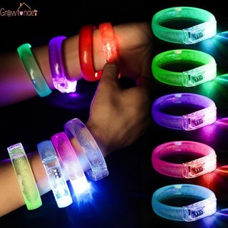 1pc Chạy Bằng Pin Dạ Quang Vòng Tay Màu Sắc Ngẫu Nhiên Phosphorescent Dây Đeo Tay Sự Kiện Ban Đêm Đảng Phụ Kiện Thời Trang