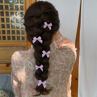 LUImo 5 Chiếc Ngọt Nơ Kẹp Tóc Cho Nữ Bé Gái Phụ Kiện Tóc Cổ Tích Nơ Bên Kẹp Mũ Dễ Thương Nhiều Màu Barrette * Bán Chạy