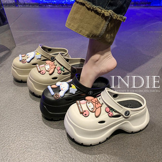 INDIE dép nữ dép bánh mì  2024 HOTSALE Giày lỗ bánh mì dễ thương Lịch sự Điểm nhấn Chất lượng cao Siêu nhẹ FDL245145R 21Z240525