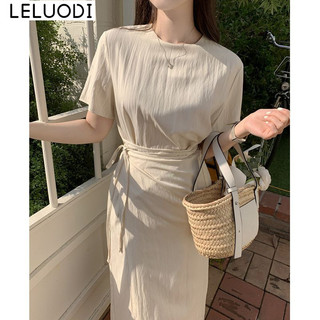 LELUODI váy Đầm váy nữ body đầm Korean Trendy Casual Fashion WLQ24513YO 22Z240527
