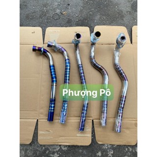 [HOẢ TỐC HCM] Cổ pô xi titan sọc phi 27x1.5mm gắn pô zin cho wave nhỏ /dream /cup /sirius /wave A 110/ FU NEO/ FU X