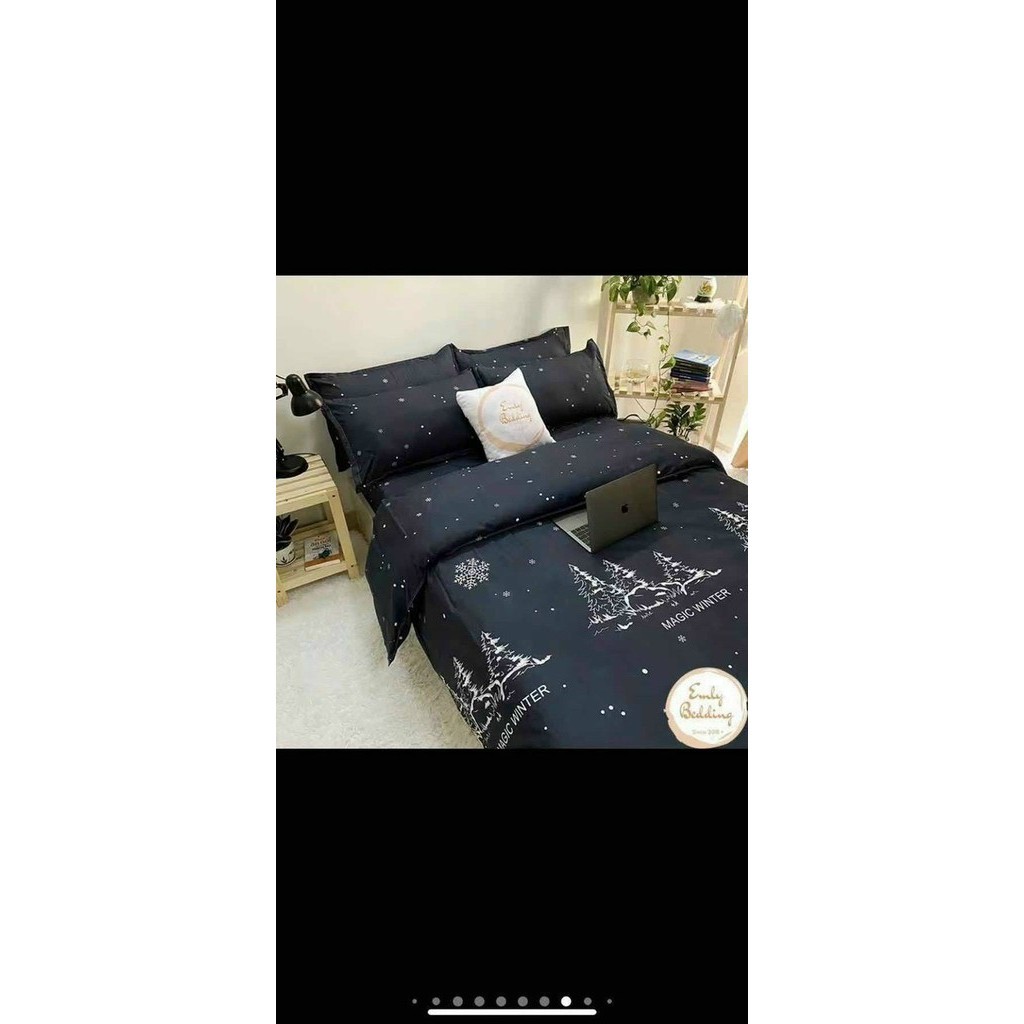 Set Ga Gối Cotton Poly, Ga Kèm 2 Vỏ Gối Nằm, Bộ Ga Gối 3 Món, Drap Giường, Ga Giường