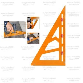 Thước tam giác vuông đa năng, định vị lỗ khoan nhựa phíp cứng cáp cao cấp 40*70cm