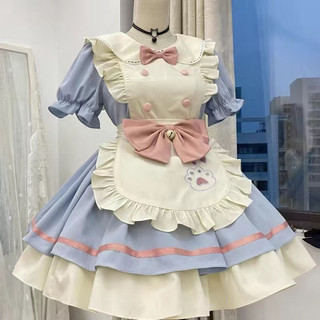 Đầm Dễ Thương Nhật Bản lolita lolita Phong Cách Mới Ngọt Ngào Cô Gái Mèo Người Giúp Việc Nhà Hàng Ngắn op Tạp Dề TA7Y