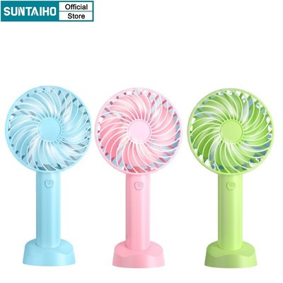 Suntaiho 5000mAh USB Ngoài Trời Di Động Quạt Cầm Tay Lớp Học Văn Phòng Để Bàn Tắt Tiếng Quạt Nhỏ Có Chức Năng Giá Đỡ