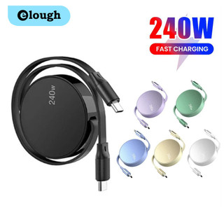 Cáp dữ liệu có thể thu vào Elough PD 240W Cáp sạc nhanh Type C sang Type C cho máy tính bảng điện thoại di động