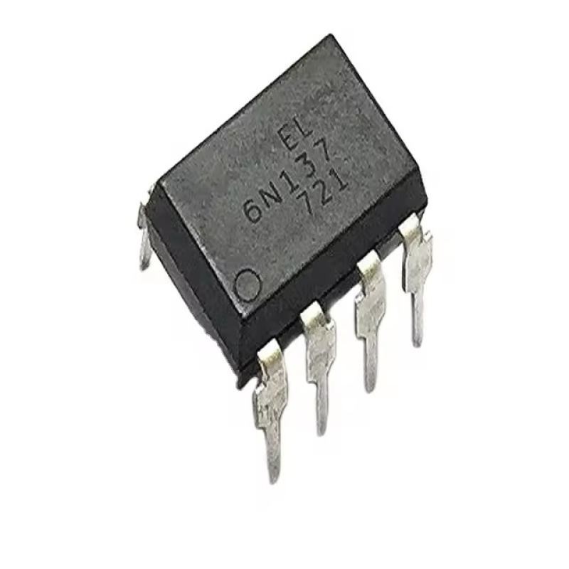 Mạch tích hợp EL6N137 Bộ cách ly quang tốc độ cao In-Line DIP8 6N137 Miếng dán quang hợp