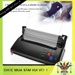 Máy in nhiệt mini scan hình xăm - Máy Photocopy Nhiệt In 2 Loại Di Động A5 Giấy A4 Chuyển Hình Xăm BeautyTop01