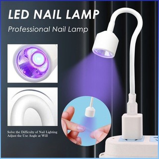 ⚡⚡COD Máy trị liệu bằng ánh sáng mini USB mới làm móng tay Nail Chip Baking Lamp Led Di động tiện lợi Đèn trị liệu bằng ánh sáng UV Gel chữa bệnh mini 6W Đèn nướng có thể uốn cong Đèn móng tay mở