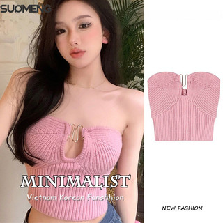 Suomeng Áo Sơ Mi Labo Tối Giản Ống Chắc Chắn Phong Cách Đường Phố Nữ Quyến Rũ