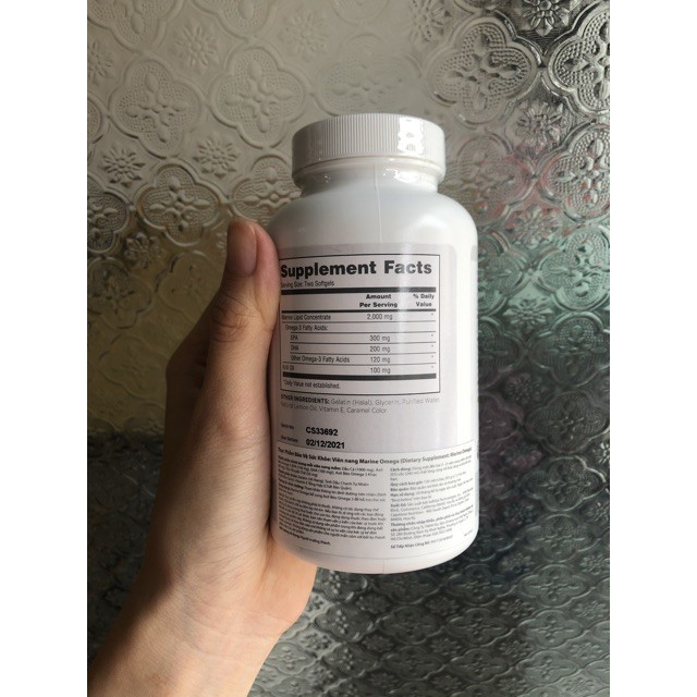 TPSK Marine Omega3 Nuskin - 120 viên Date Mới Nhất (update date trong thông tin sản phẩm)