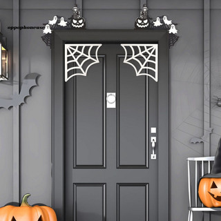 Thiết kế góc lễ hội OPPO cho cửa ra vào Trang trí cửa Halloween Ma quái Halloween Bộ dấu hiệu góc cửa cho trang trí tiệc tại nhà Chủ đề Lâu đài nhện phù thủy Trang trí khung gỗ