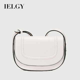  Túi xách nữ một vai yên xe IELGY thiết kế cổ điển Châu Âu và Mỹ đa năng Thời trang thích hợp màu be đeo chéo 