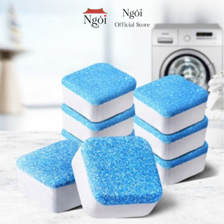 Viên Tẩy Lồng Máy Giặt Cửa Trên Cửa Ngang, Viên Vệ Sinh Lồng Giặt Tẩy Cặn Bẩn Diệt Khuẩn An Toàn TLG01 - NGÓI HOME