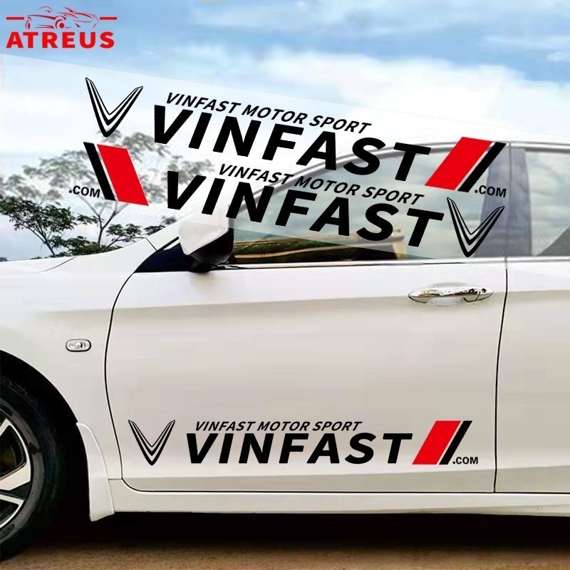 Decal dán xe Vinfast FADIL VF8 VF9 VF e34 VF5 VF7,... (KT: 9x70cm) SL: 1 Đôi
