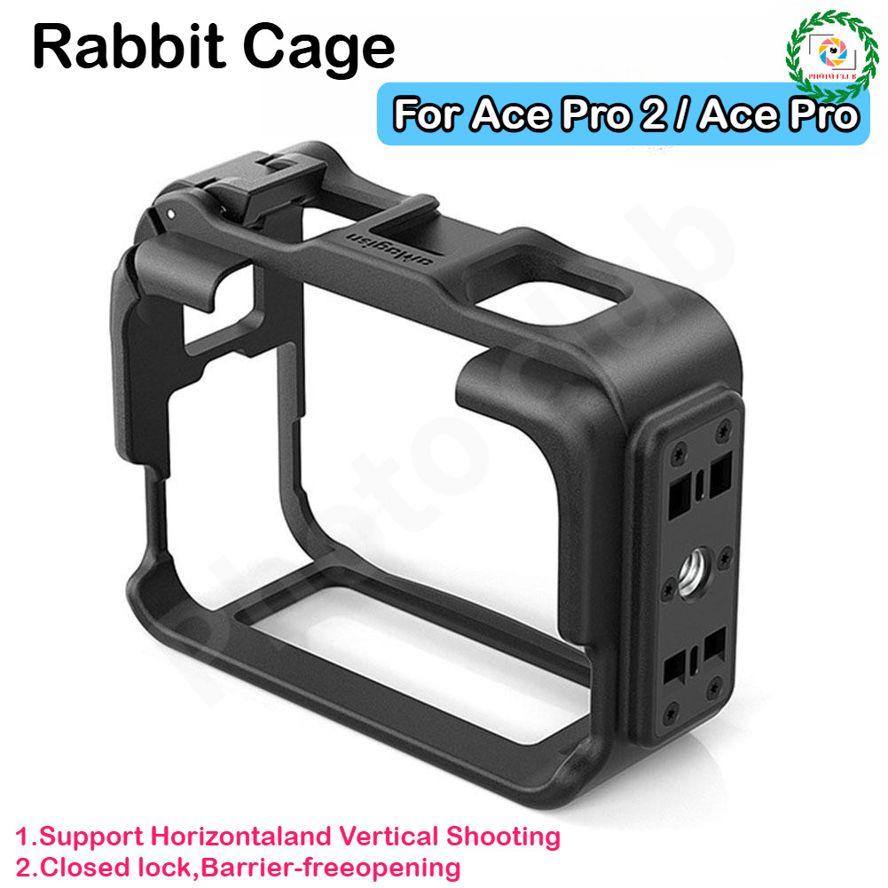 Dành Cho Insta360 Ace pro 2 Vỏ Lồng Thỏ Khung Bảo Vệ Chụp Ngang Cho Ace pro Phụ Kiện