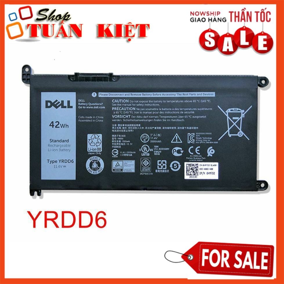 Pin Laptop Dell Inspiron 3582 3583 3584 3593 3593 5583 5584 5570 3780  3585 3595  Latitude 3400 3500