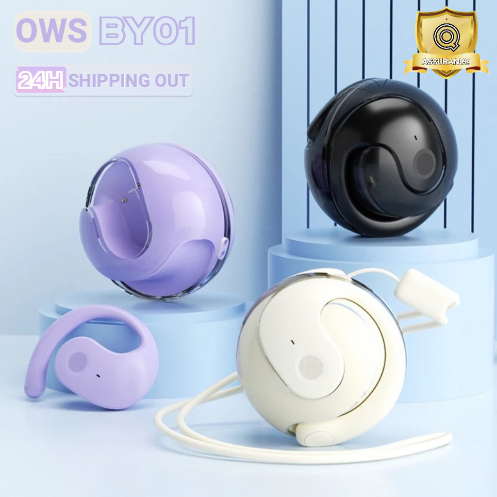 Tai nghe OWS BY01 (Quà tặng miễn phí: 1 Dây Silicon) Tai nghe không dây chất lượng âm thanh HiFi, ch