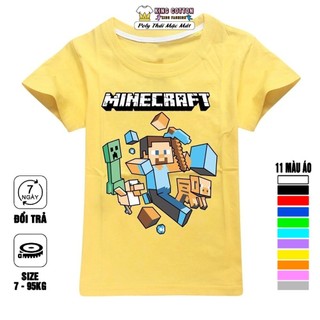 Áo Thun Trẻ Em TRÒ CHƠI 1D MINE, 4 Màu, Đủ Size, King Cotton