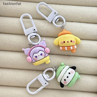[Fashionfat] Mặt dây chuyền móc khóa hoạt hình bằng nhựa dễ thương Sanrio Móc khóa cho bé gái Ba lô Ch Phụ kiện hộp đựng tai nghe Mini Kawaii Đồ chơi Quà tặng Boutique