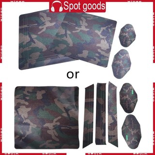 Camouflage Decal Sticker Skin Cover For PS4 Slim Console + 2 Controller