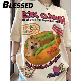Blessed áo phông áo thun nữ croptop baby tee Cổ điển Đơn giản Comfortable hàn quốc WTX2440M3Q 15Z240413