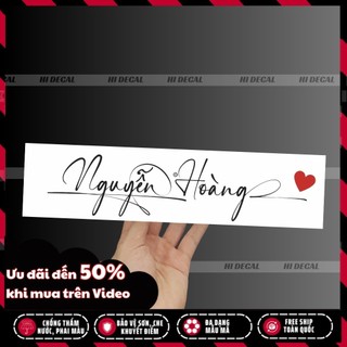 Tem chữ ký theo yêu cầu đủ màu | TYC-002 | Tem decal cao cấp chống nước, chống phai màu