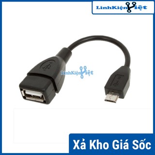 Cáp otg usb cái-microusb