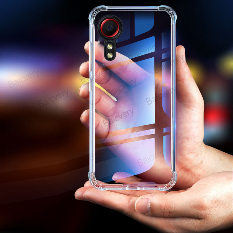 Ốp Lưng Cho Samsung Galaxy Xcover 5 SM-G525F SM-G525N Chống Rơi Trong Suốt Trong Suốt Vỏ Điện Thoại 