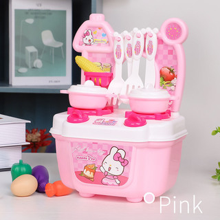 Bộ đồ ăn mô phỏng, đồ dùng nhà bếp, nhà chơi, đồ chơi, đồ chơi nhà bếp cho bé gái