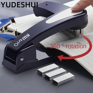YUDESHUI bấm YudhUI, Kim bấm dài dễ dàng hạng nặng, Kim loại đa chức năng sáng tạo Xoay 360 độ Máy bấm kim hạng nặng Văn phòng trường học