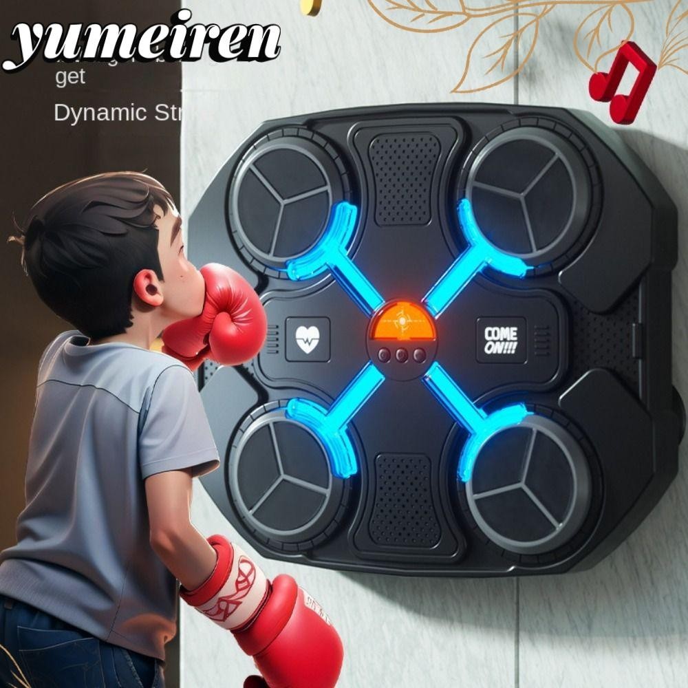 Yumeiren Boxing Wall Target, Bluetooth Punching Pad Boxing Sports Âm nhạc thông minh Máy đấm bốc, Tập thể dục thư giãn Phản ứng nhanh nhẹn Huấn luyện phản ứng tập thể dục