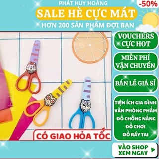 Kéo học sinh mini có nắp đậy an toàn hoạt hình dễ thương 🐨 ✂️ FREESHIP 🚚 - Phát Huy Hoàng
