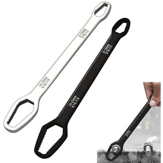 Cờ lê mận đa chức năng hai đầu tự thắt chặt cờ lê phổ thông 8-22mm tấm hai đầu hình cờ lê mạ