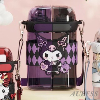 Bình Nước Sanrio Có Ống Hút An Toàn Cho Trẻ Em Bình Nước Có Dây Đeo Có Thể Điều Chỉnh Chống Rò Rỉ SubWarehouse Cốc Uống Đôi