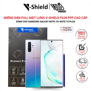 Miếng Dán Full Mặt Lưng V-Shield Film Ppf Cao Cấp Cho Samsung Galaxy Note 10/ Note 10 Plus