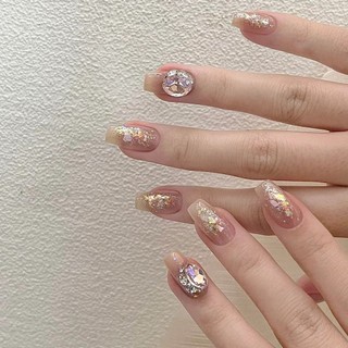 Glaze Cọc Kim Cương Giả Pháp Cao Cấp Làm Móng Tay Mặc Móng Tay Nguyên Chất Desire Móng Tay Giả Thạch Keo Dán Móng Tay