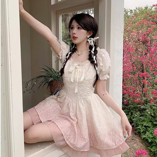 Váy cottagecore Đầm babydoll Váy body Đầm dự tiệc 2024 Phong Cách Mới Cô Gái Ngọt Ngào Váy Influencer Bán Chạy Cảm Giác Cao Cấp Màu Sắc Chuyển Đổi Sang Trọng Váy Phồng