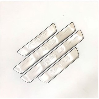 Bộ Ốp bậc, Nẹp bước chân INOX dành cho xe Toyota Hilux Revo - Bên ngoài