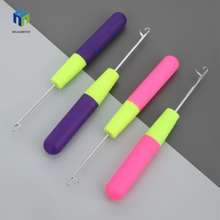 2 chiếc dreadlock móc kim, tóc nối dài bím tóc bảo trì móc đan, dụng cụ làm tóc micro hook diy tay cầm nhựa móc móc để dệt tóc