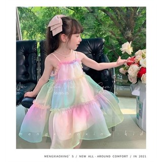 Váy dây cầu vồng s6265- zun kids