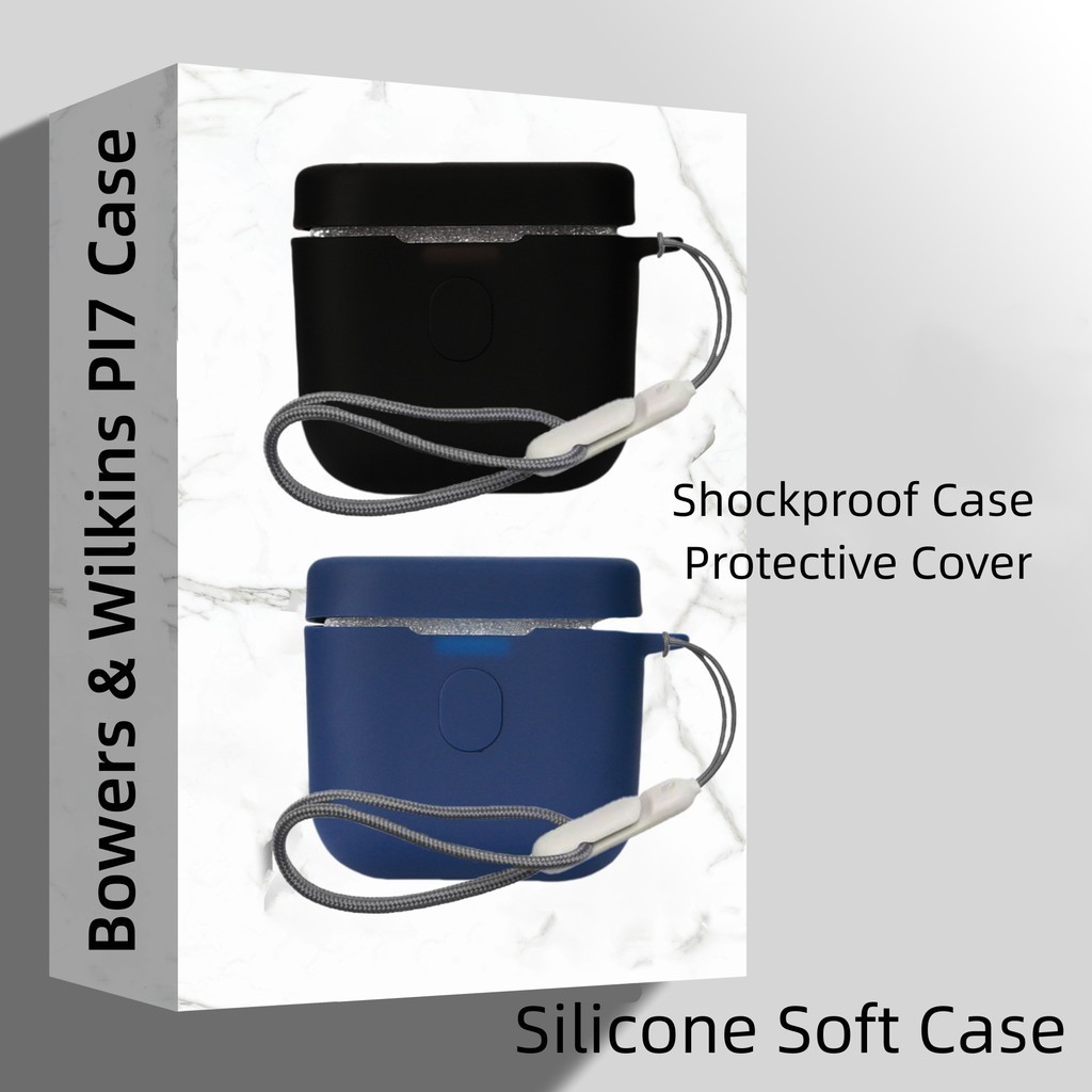 For Bowers & Wilkins PI7 Case Pure Color Silicone Soft Case Bowers & Wilkins PI5 / PI5 2s Shockproof