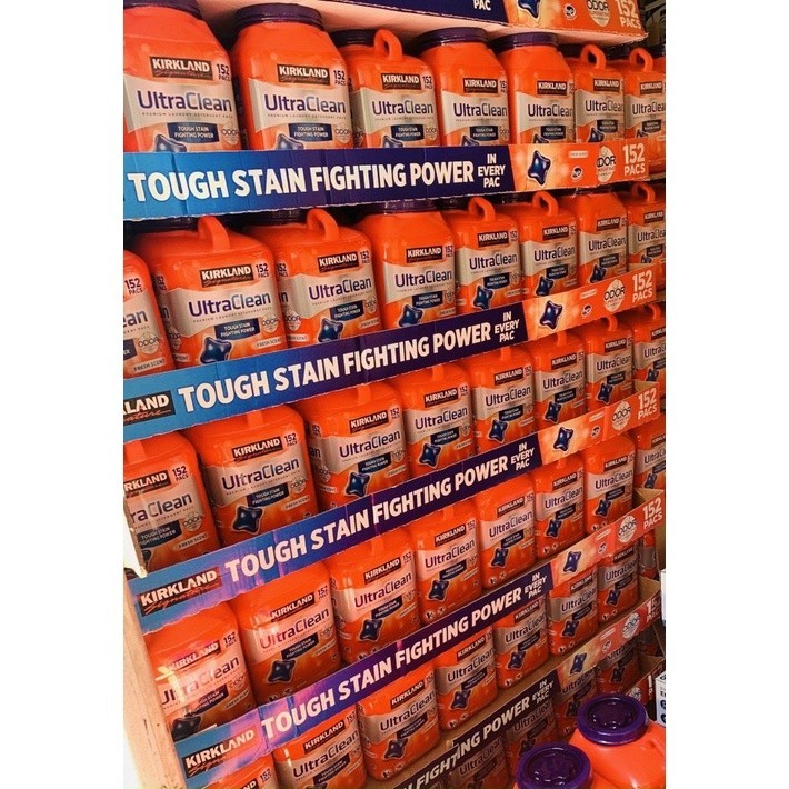 Thùng Viên giặt Kirkland 152 viên ULTRA clean hàng Mỹ
